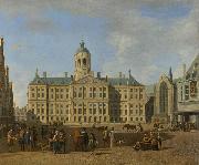 BERCKHEYDE, Gerrit Adriaensz. The town hall on the Dam, Amsterdam oil on canvas